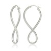 Sterling Silver Infinity Polished Drop Earrings
