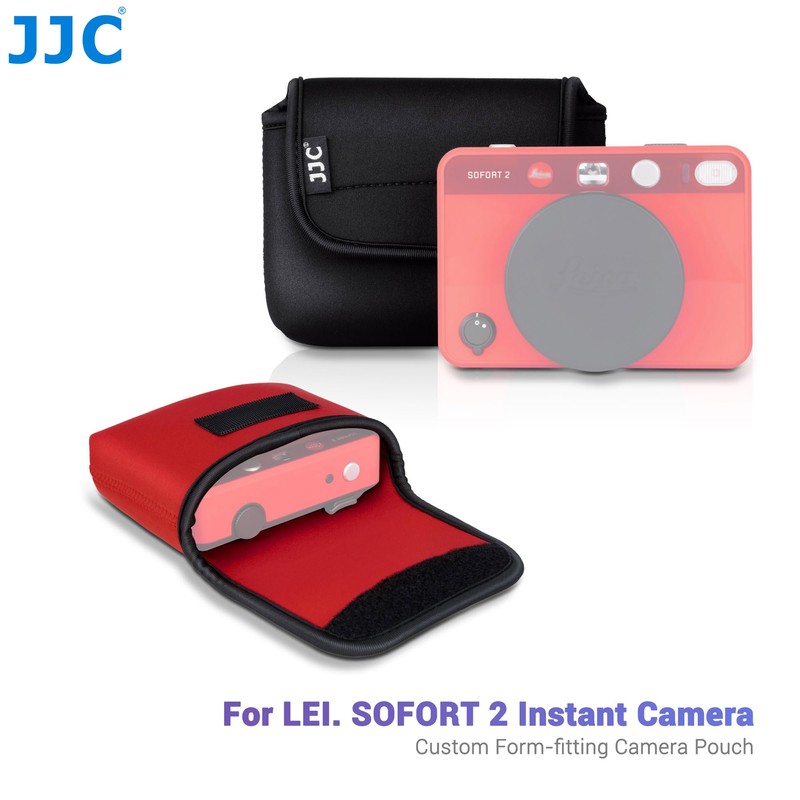 JJC Neoprene Compact Camera Pouch Bag with Velcro Closure for