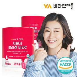Vitamin Village 300 Dalton Low Molecular Fish Collagen Vitamin C Powder Stick, 120 packs (2 packs) / 비타민마을  300달톤 저분자 피쉬 콜라겐 비타민C 분말 스틱 총120포 2통
