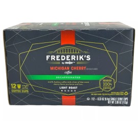 Frederik's By Meijer Michigan Cherry Decaffeinated Coffee K Cups 12 ct