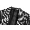 Jack Costume Nightmare Cosplay Stripe Jacket Pants with Bowtie 3XL