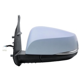 Driver Left Side Door Mirror Power and Heated Glass with BLIS Turn Signal Light and Primer Back Manual Folding for Toyota Tacoma 2017-2023