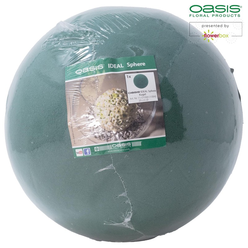 Flowerbox Oasis Ideal Foam Ball Diameter 20 cm