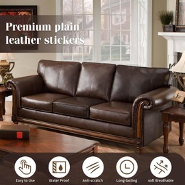 BSZHTECH BSZHTECH Leather Repair Tape Self-Adhesive Leather Repair Patch for Couch Furniture Sofas Car Seats Advanced PU Vinyl Leather Repair Kit(Dark Coffee, 23.6 X 79 inch)