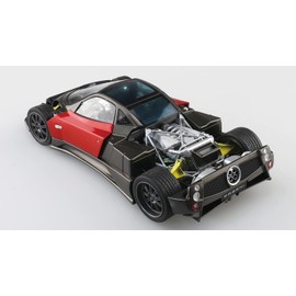 Aoshima Bunka Kyozai 1/24 The Super Car Series No. 19 '05 Pagani Zonda F Plastic Model Molded Color