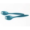 Tupperware Allegra Cutlery Salad Servers Petrol 2-Piece + Metallic Ballpoint