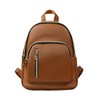 YANAIER Women Leather Backpack Purse Anti-Theft Mini Backpack Casual Waterproof