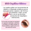 300 Cepillo Desechables Glitter Para Extensión Pestañas.