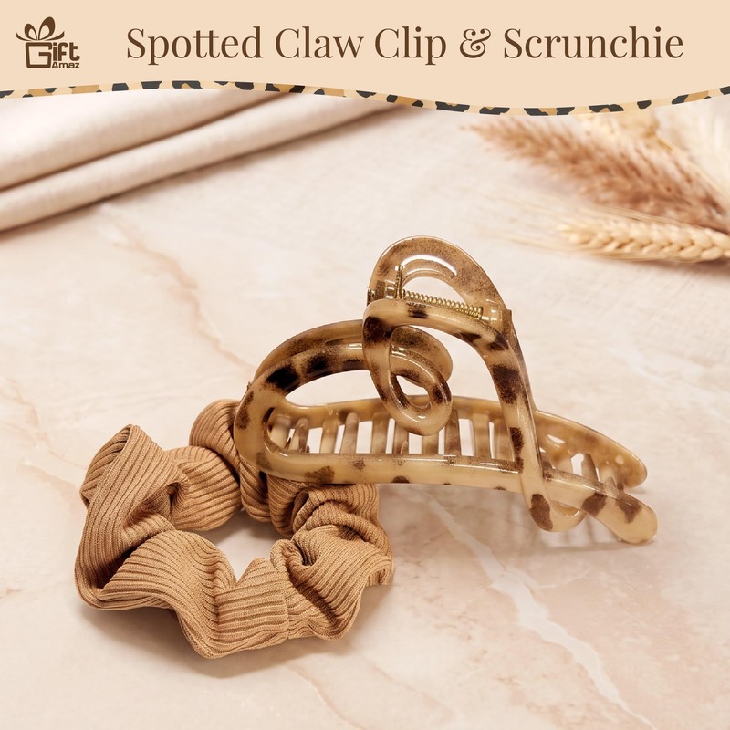 12 PCS Leopard Hair Accessories Set, Headbands & Clips Gift