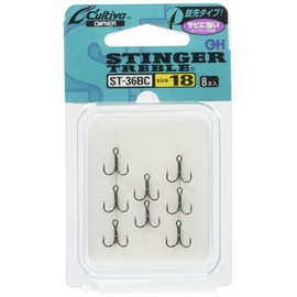 OWNER Cartiva ST-36BC Hook Stinger Triple Hook No. 18 Gun Black Coat 11548