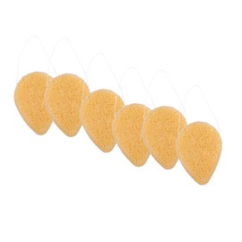 Garneck 6 Piezas Limpiador Facial Desmaquillante Esponjas Hogar Herramienta de Limpieza Facial para Cuidado Piel Amarillas