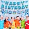 Axolotl Birthday Banner Decoration Blue Axolotl Birthday Party Decorations Cute