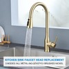 Metal Kitchen Faucet Head Replacement, 3 Functions Kitchen Faucet Head