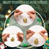 400 Pieces Christmas Ornaments Hangers with Snap Fastener, Precut Hanging