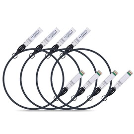 ipolex 10G SFP+ Copper Cable, SFP+ DAC, 10GBASE-CU Direct Attach Copper Cable, 10Gb/s Passive Twinax Cable Compatible for Cisco, Ubiquiti, Meraki, Mikrotik, Intel and more. 1.5-meter, 4-Pack.