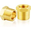 TAILONZ PNEUMATIC Brass Threaded Pipe Fitting 1/4 Inch BSP Male
