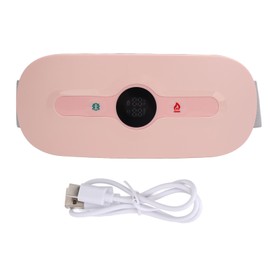 Abdomen Heating Belt 6 Temperature Gears 6 Massage Modes Portable Waist Heating Massager for Women Girls