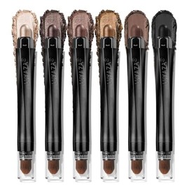 LUXAZA PRO Set De Sombras De Ojos En Barra Neutras Sombras De Ojos En Crema Mate Con Brillo Metálico Delineador Iluminador Y Lápiz De Color - Classic 