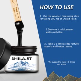 Shilajit Original Himalaya 50g Natural Shilajit Harz Maximalstärke 600mg für Männer Frauen