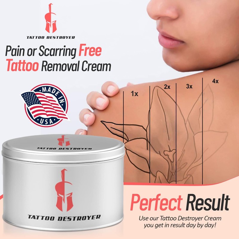 Tattoo Removal Cream Natural Fading system wrecking balm 4 week