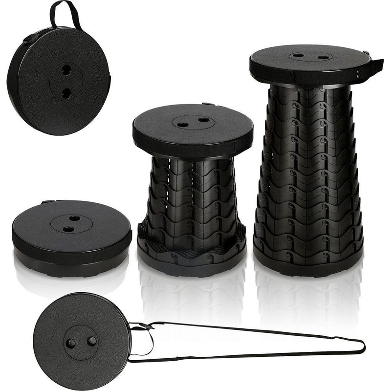 Portable Telescopic Folding Stool for Camping & Fishing – Adjustable