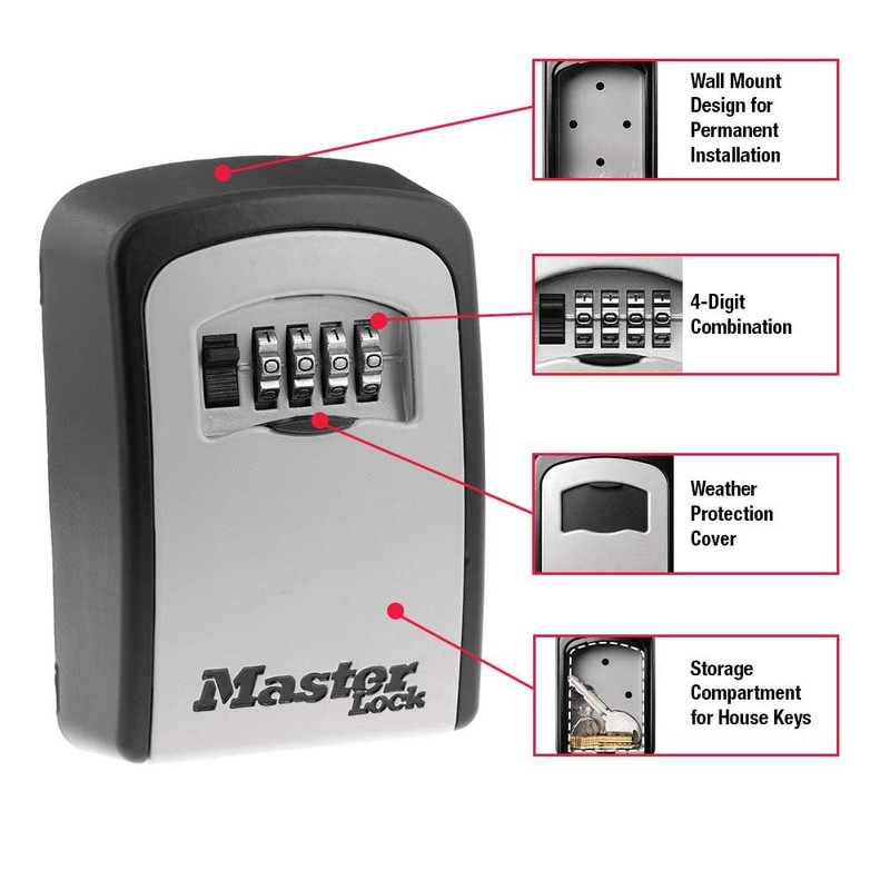 Master Lock Set Your Own combination Wall Mount Lock Box,