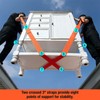 Forklift 2-person Lifting and Moving Straps, 4 Counts/set Durable and Sturdy