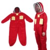 Red Beekeeping Protective Suit with Double Zipper Breathable Bee Suits