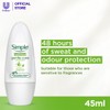 Simple Gentle Care Anti-Perspirant Roll On Deodorant 45ml