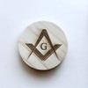 Ashton and Finch Masonic with G Coaster – Wooden Masonic