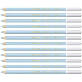 STABILO 1400/435"Carb0thello Chalk-Pastel" Colouring Pencil - Light Ultramarine (Pack of 12)