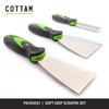 COTTAM Soft Grip Scraper Set (Pack of 3) - In