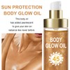 Body Glow Oil, Sunscreen Shimmer Oil, SPF 45 Broad Spectrum,