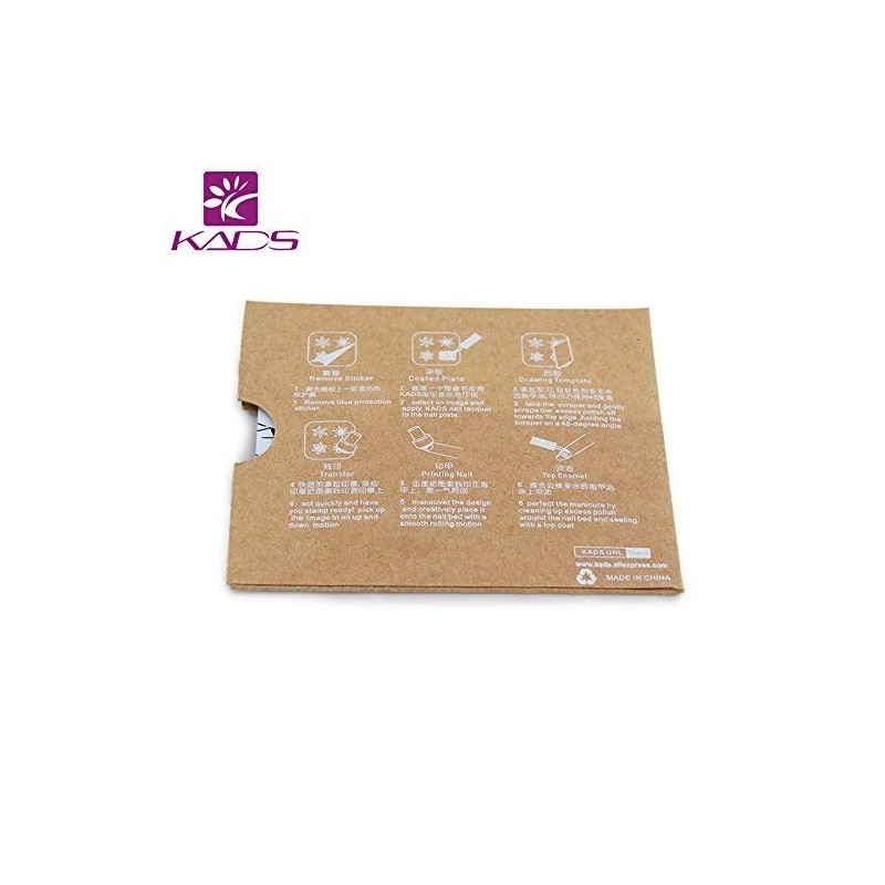 KADS New Nail Stamping Plate Flower Nature Nail Art Stamp