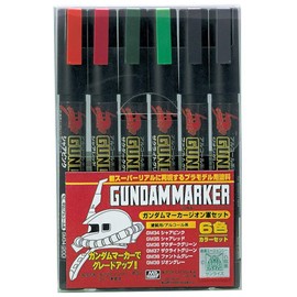 GSI Creos Gundam Marker Zeon Set (6 Markers)