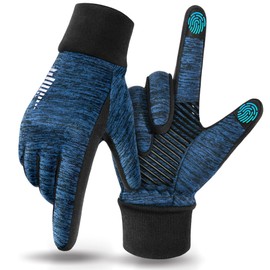 rivmount Lightweight Winter Running Gloves, Touch Screen & Anti-Slip Warm Thermal Glove Liners, Cool Weather Driving Cycling Hiking Biking Walking Sporting for Women Men
