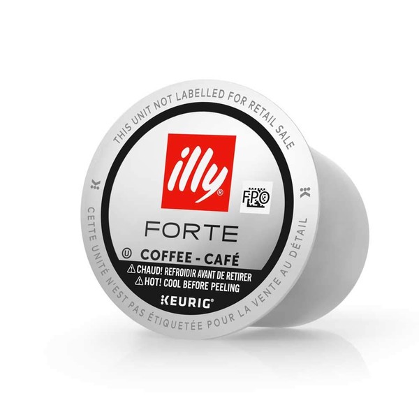 illy Coffee, K-Cup Pods for Keurig Machines, Forte, Extra Dark Roast, 100% Arabica Bean Bold Signature Italian Blend, Premium Gourmet Roast, Brewed, Drip, 10 Count (Pack of 6)