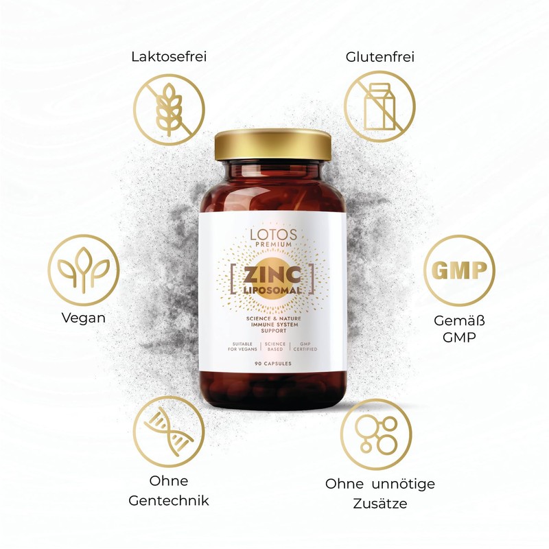 Zinc Capsules High Dose 20 mg - Liposomal Zinc with