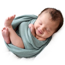 Newborn Photography Props Double Layer Knit Newborn Photography Wrap Blanket for Baby Boys Girls Posing Photo Shoot Props