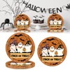 24 Pcs Halloween Party Disposable Paper Plates Cute 7 Inch