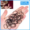 Viynran 1000pcs Elastic Hair Bands for Girls Kids - Black