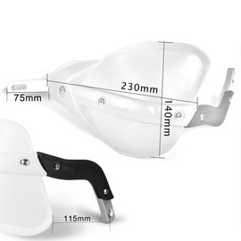 AnXin - Protectores de mano para motocicleta de 7/8 pulgadas, 22 mm y 11/8 pulgadas, 28 mm, universal para KLR650 DR650 DRZ400SM TW200 XR650L XT250 KLX300 TRX 400EX YFZ450 ATV Negro