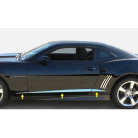 Best for Less 2010-2015 Chevy Camaro Body Side Insert Door Trim Molding Accent Stainless Steel