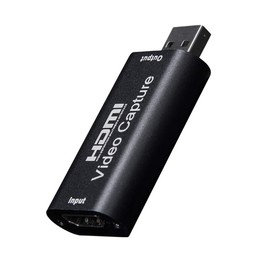 Ultra Small USB 2.0 Compatible, 1080p HDMI Capture Card, Video Capture Board, For Game Live Streaming, Screen Sharing, Recording, Live Conferences, UVC (USB Video Class) Standard, No Power Supply Required, Easy to Carry