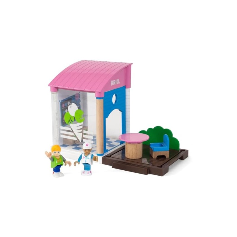 BRIO 33944 - Village Eisdiele, bunt
