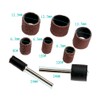 104pcs Sanding Bands Drums Sleeves 60 120 320 Grits &