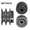 uxcell 2AK25-5/8 V-Belt Sheave 5/8"Bore 2.5"OD Double Groove Web Sheave