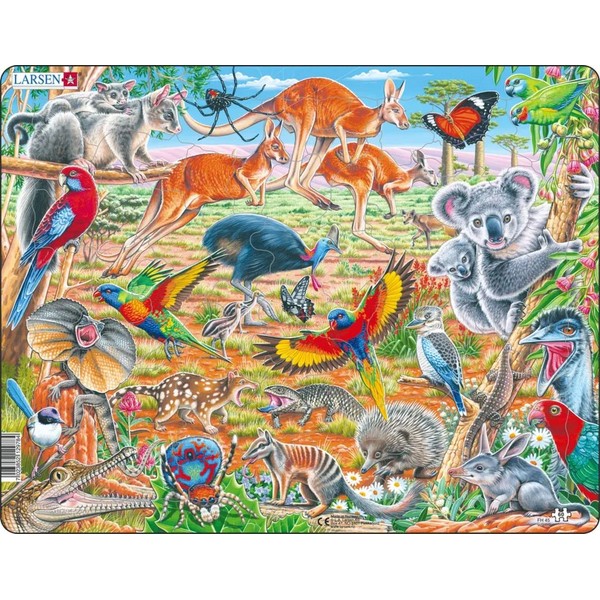 Larsen Puzzles Australian Wildlife 60 Piece Children's Jigsaw Puzzle