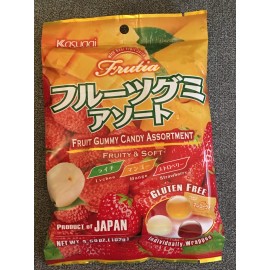Kasugai 1 bags of Kasugai "Fruit Gummy Candy Assortment"  3.59oz. bag / Free Shipping