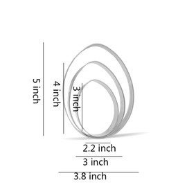 Large 5" 4" 3" 3 Piece Stainless Steel Cookie Cutter Set